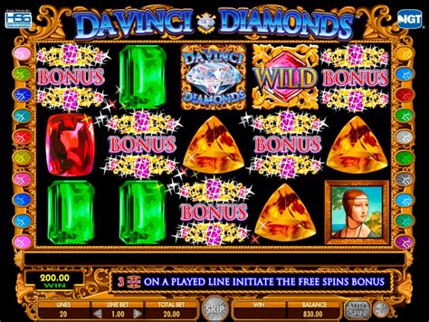Da Vinci Diamonds  игровой автомат IGT